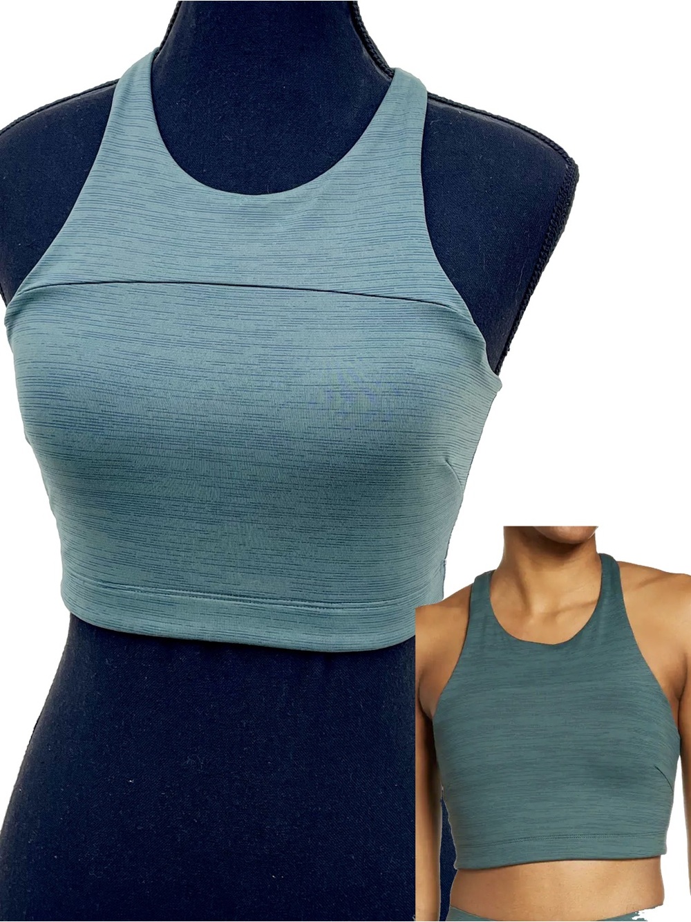Outdoor Voices TechSweat Move Free  Crop Top Green XS
